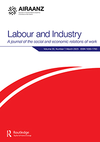 Cover image for Labour and Industry, Volume 33, Issue 1, 2023