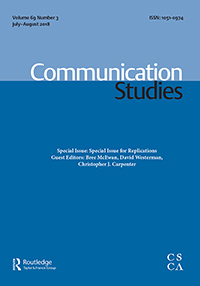 Cover image for Communication Studies, Volume 69, Issue 3, 2018