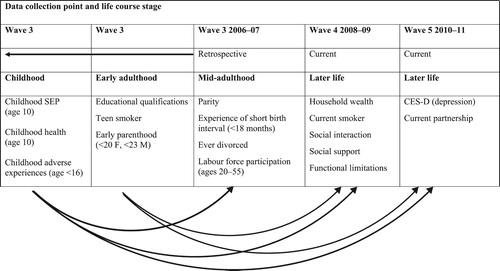 Figure 1 Overview of ELSA data structure and conceptual linkages