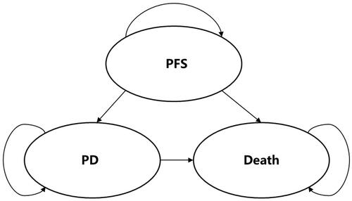 Figure 1. Markov model structure.