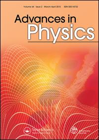 Cover image for Advances in Physics, Volume 51, Issue 2, 2002