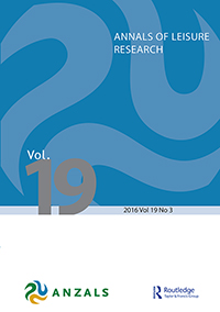 Cover image for Annals of Leisure Research, Volume 19, Issue 3, 2016