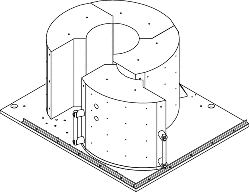 Fig. 7. Design drawing of radial shield.