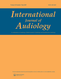 Cover image for International Journal of Audiology, Volume 56, Issue 7, 2017