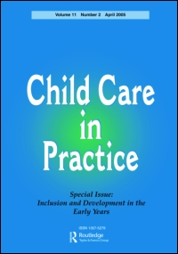 Cover image for Child Care in Practice, Volume 9, Issue 4, 2003