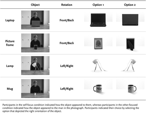 Figure 4. The objects, scenes and object-rotations used for the explicit perception instructions.