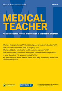 Cover image for Medical Teacher, Volume 41, Issue 9, 2019