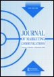 Cover image for Journal of Marketing Communications, Volume 16, Issue 5, 2010