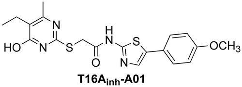 Figure 1. The structure of lead inhibitor T16Ainh-A01.