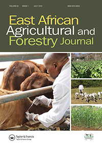 Cover image for East African Agricultural and Forestry Journal, Volume 83, Issue 1, 2019
