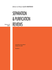 Cover image for Separation & Purification Reviews, Volume 49, Issue 1, 2020
