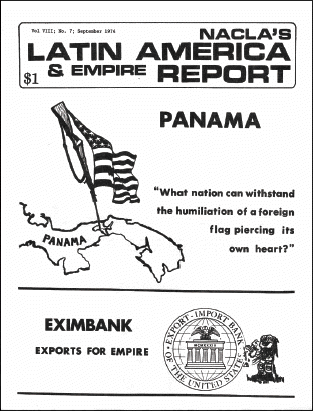The cover of the September 1974 NACLA Latin America & Empire Report, which Nancy Stein Frappier wrote.