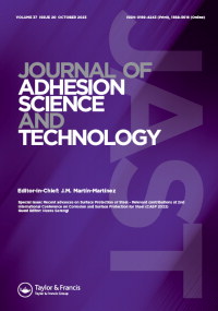 Cover image for Journal of Adhesion Science and Technology, Volume 37, Issue 20, 2023