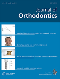 Cover image for Journal of Orthodontics, Volume 45, Issue 2, 2018