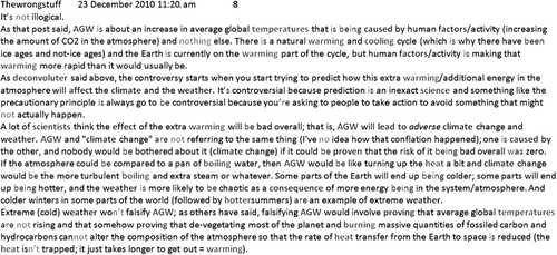 Figure 1. An example of a key comment. Retrieved from http://www.theguardian.com/commentisfree/2010/dec/20/uk-snow-global-warming.