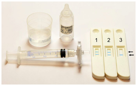 Figure 1 Mouthrinse aMMP-8 point-of-care/chair-side assay.