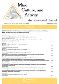 Cover image for Mind, Culture, and Activity, Volume 27, Issue 2, 2020