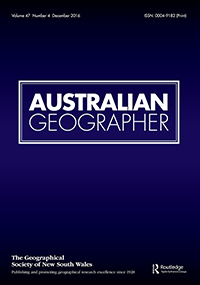 Cover image for Australian Geographer, Volume 47, Issue 4, 2016
