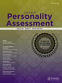 Cover image for Journal of Personality Assessment, Volume 100, Issue 2, 2018