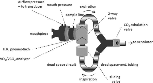 Figure 2.   Schematic representation of breathing circuit setup.