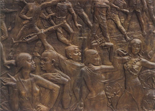 Figure 1. The dance of the fragrant flowers, Monument Pancasila Sakti, Jakarta. Source: Author's photograph.