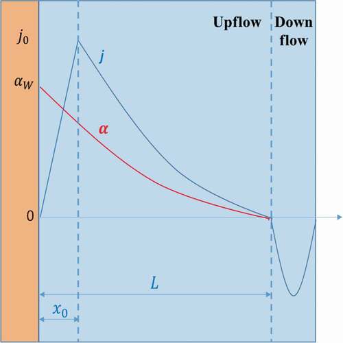 Figure 4. Downcomer region analysis model.