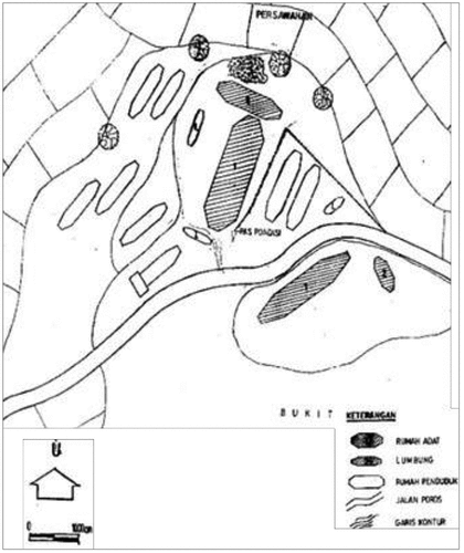 Figure 6. Sitemap of the Orobua settlement in 2006 (Source : Culture Heritage Agency Citation2006)