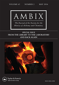 Cover image for Ambix, Volume 63, Issue 2, 2016