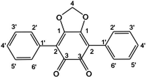 Figure 2. The structure of phlebiarubrone (1).