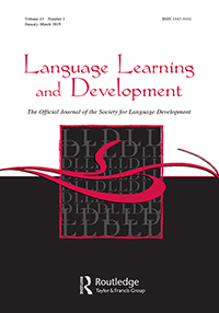 Cover image for Language Learning and Development, Volume 15, Issue 1, 2019