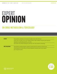 Cover image for Expert Opinion on Drug Metabolism & Toxicology, Volume 11, Issue 12, 2015