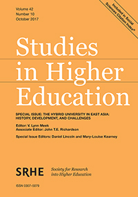 Cover image for Studies in Higher Education, Volume 42, Issue 10, 2017