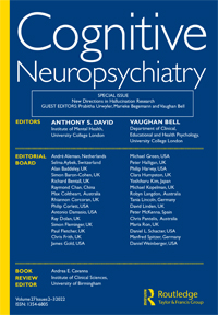 Cover image for Cognitive Neuropsychiatry, Volume 27, Issue 2-3, 2022