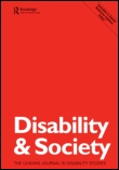 Cover image for Disability & Society, Volume 3, Issue 1, 1988