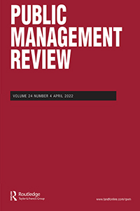 Cover image for Public Management Review, Volume 24, Issue 4, 2022