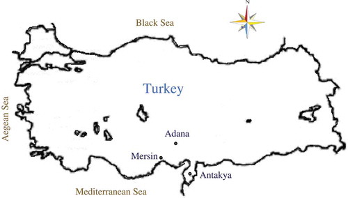 Figure 1. Locations of the stations used in the study.