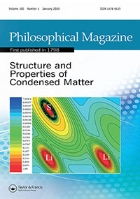 Cover image for Philosophical Magazine, Volume 100, Issue 1, 2020