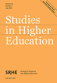 Cover image for Studies in Higher Education, Volume 45, Issue 7, 2020