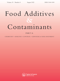 Cover image for Food Additives & Contaminants: Part A, Volume 39, Issue 8, 2022