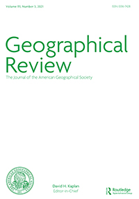 Cover image for Geographical Review, Volume 111, Issue 3, 2021