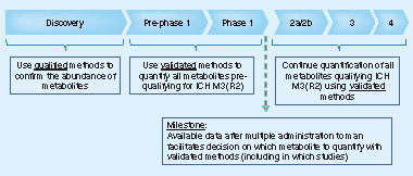 Figure 5. Process B: metabolites with known or anticipated contribution to the activity or toxicity.ICH: International Conference on Harmonization.