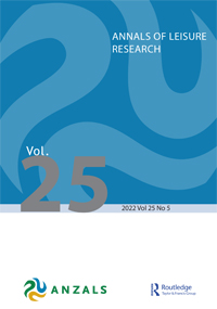 Cover image for Annals of Leisure Research, Volume 25, Issue 5, 2022
