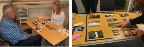 FIGURE 3. hearing aid users and audiologists co-designing the tabletop user interface.