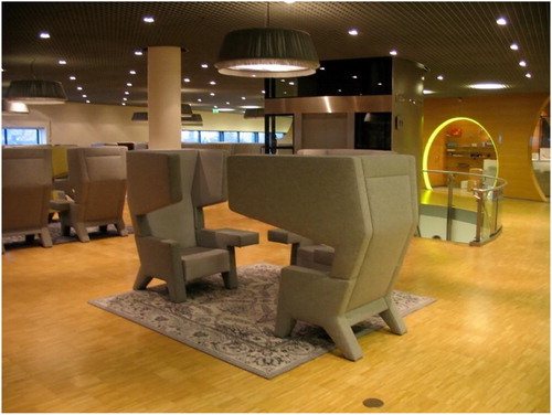 Figure 1. ‘Ear-chairs’ at Interpolis, 2007. By courtesy of Jan van den Elshout.