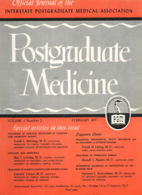 Cover image for Postgraduate Medicine, Volume 1, Issue 2, 1947