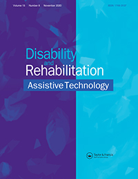 Cover image for Disability and Rehabilitation: Assistive Technology, Volume 15, Issue 8, 2020