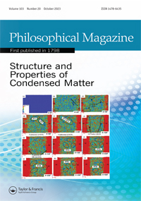 Cover image for Philosophical Magazine, Volume 103, Issue 20, 2023