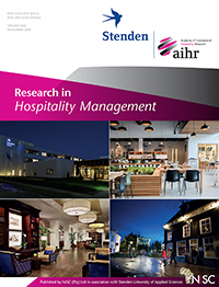Cover image for Research in Hospitality Management, Volume 6, Issue 2, 2016