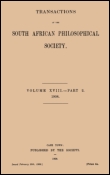 Cover image for Transactions of the Royal Society of South Africa, Volume 8, Issue 2, 1890