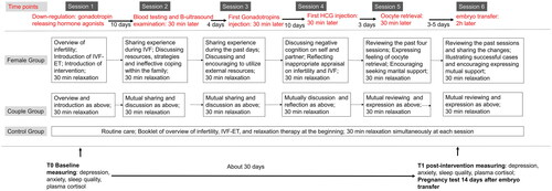 Figure 2. Intervention process of three groups across the study.